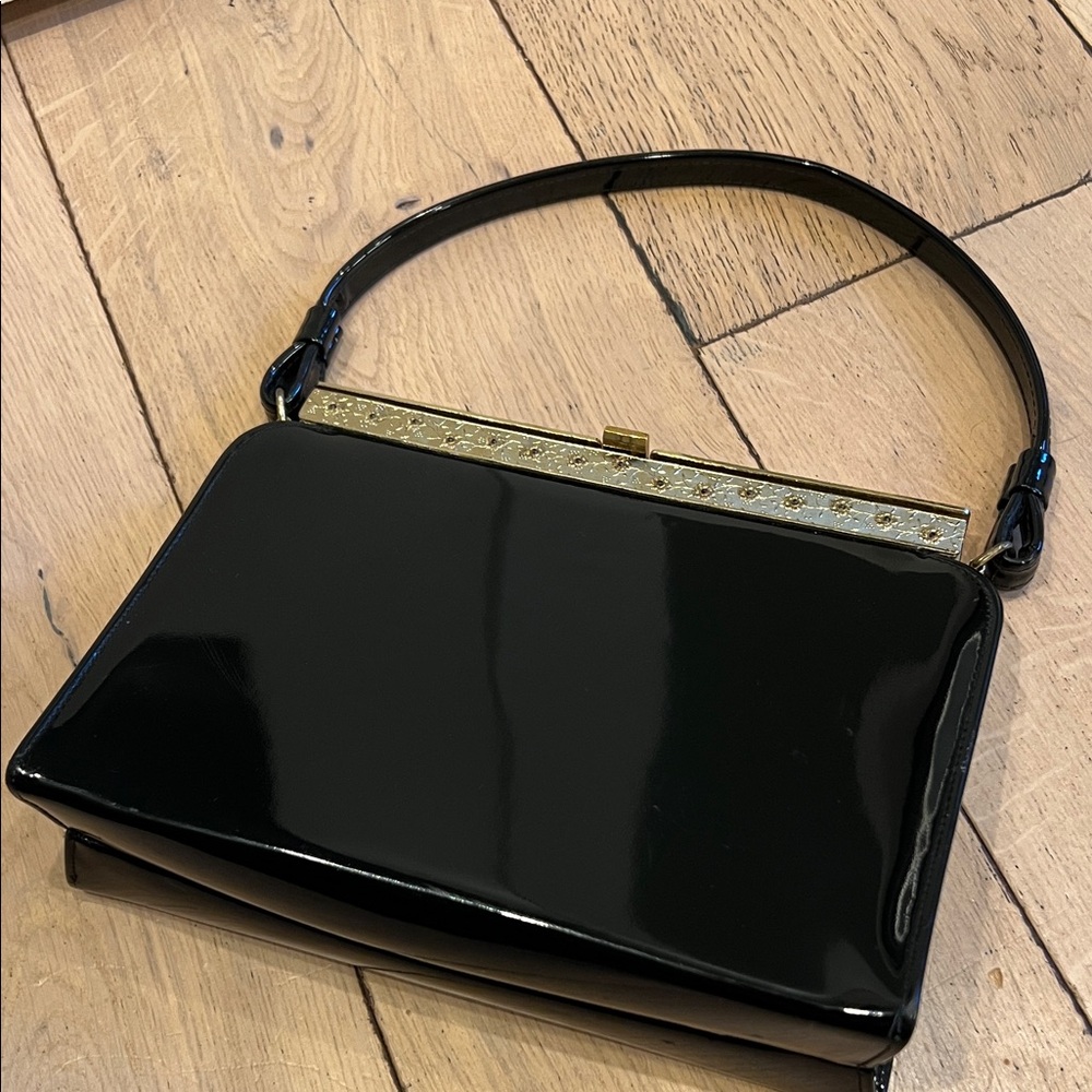Elegant Black Handbag, made in USA